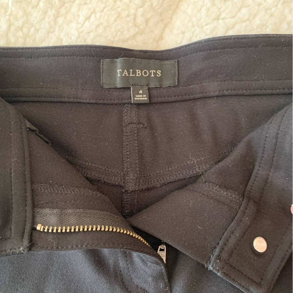 Talbots black jean-style pants